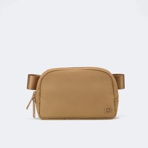DOUBLE ZIPPER NYLON EVERYWHERE BELT BAG 1L CARAMEL BURNT